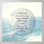 Erdsegnen Poster (Vorne)