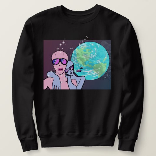 Erdselfie Sweatshirt (Design vorne)