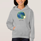 Erdsonne Eclipse 2024 heilige Geometrie Hoodie (Vorderseite)