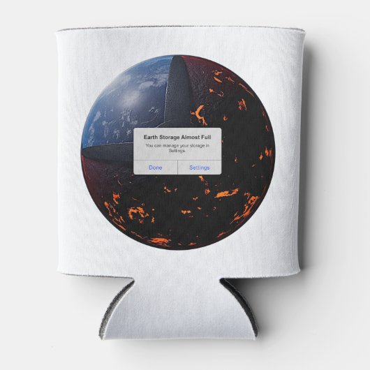 Erdspeicher fast vollständig dosenkühler (Vorderseite)