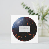 Erdspeicher fast vollständig feiertagskarte (Stehend Vorderseite)