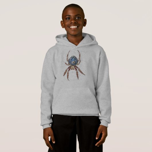 Erdspinne Hoodie (Vorne ganz)