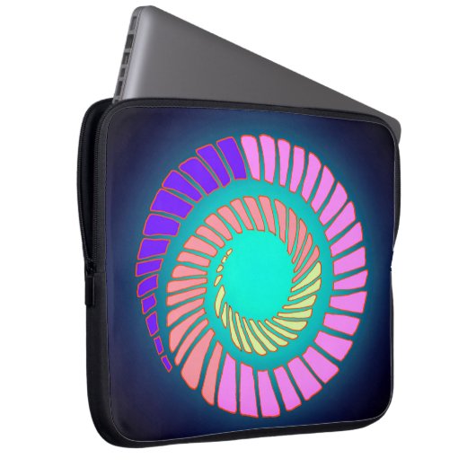 Erdspirale Laptop-Sieb Laptopschutzhülle (Vorne Rechts)