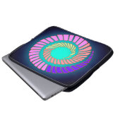 Erdspirale Laptop-Sieb Laptopschutzhülle (Vorne Knopf)