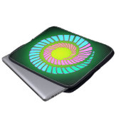 Erdspirale Laptop-Sieb Laptopschutzhülle (Vorne Knopf)