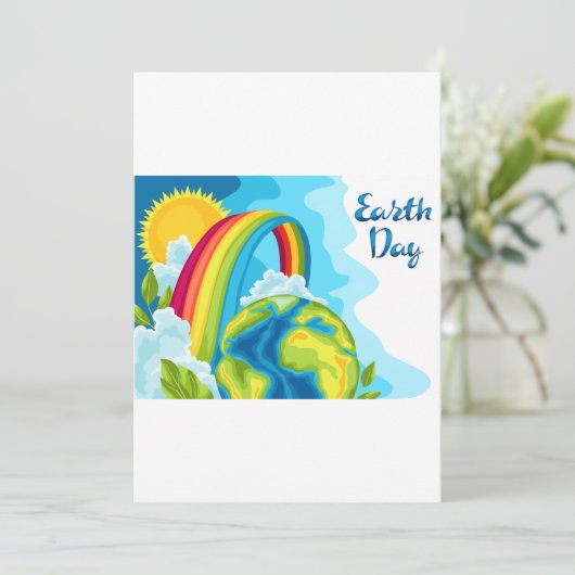 Erdtag Einladung (Stehend Vorderseite)