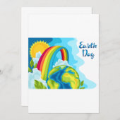 Erdtag Einladung (Vorne/Hinten)