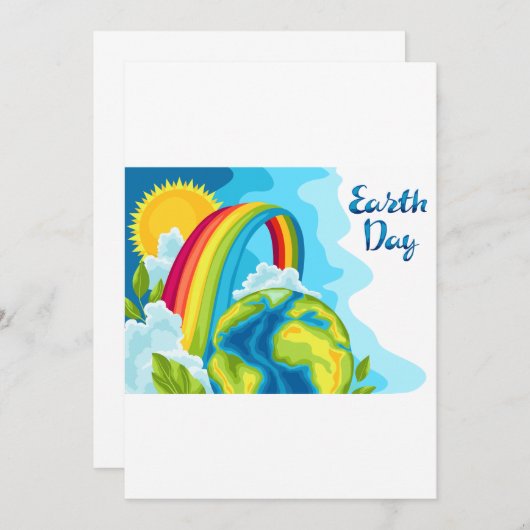 Erdtag Einladung (Vorne/Hinten)