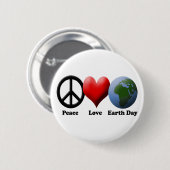 Erdtag, FriedensLiebe-Erdtag Button (Vorne & Hinten)