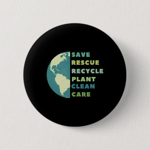 Erdtag Gerettet Button