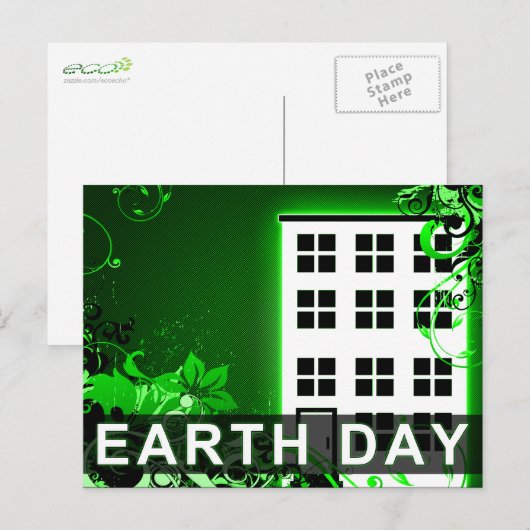 Erdtag : Hi-Fi-Zuhause Postkarte (Vorne/Hinten)