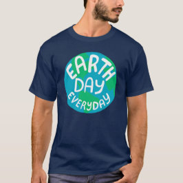 ERDTAG JEDEN TAG Handlettered Planet T-Shirt