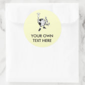 ERDtag - retten Sie Energie Runder Aufkleber (Tasche)