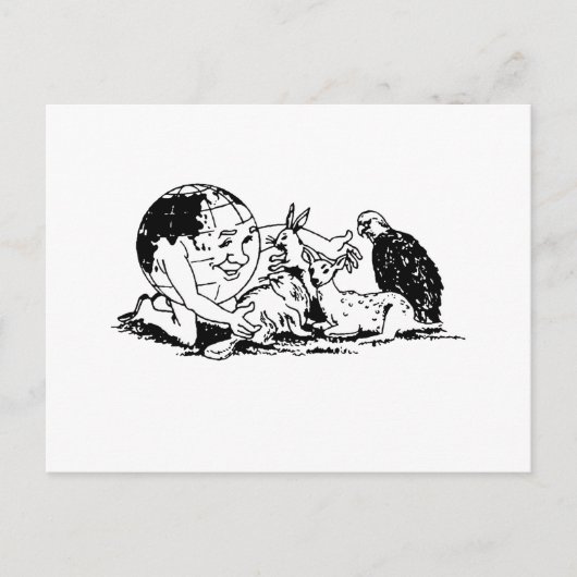 ERDTAG - Schutz der Wildtiere Postkarte (Vorderseite)