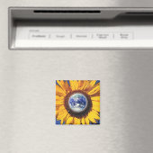 ERDTAG SONNENBLUME VON GREGORY GALLO MAGNET (In Situ (Geschirrspüler))