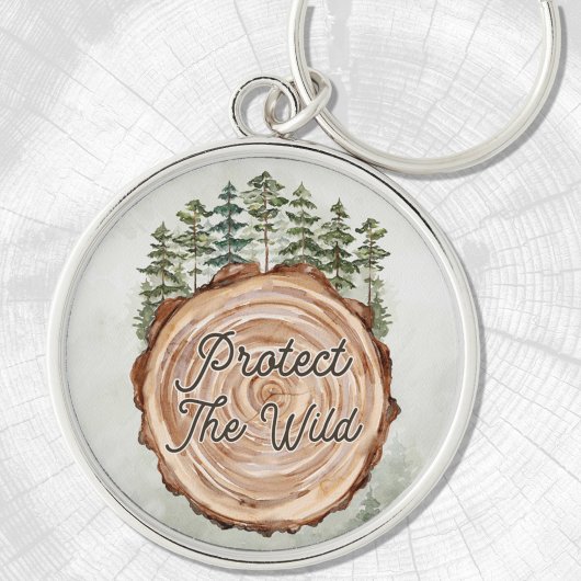 Erdtag Zitronenholz-Plattenbaum-Umgebung Schlüsselanhänger