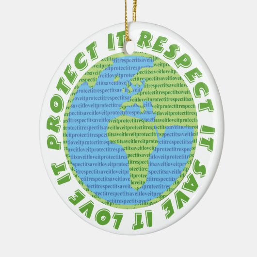 ErdtagesLiebe schützen Keramikornament (Links)