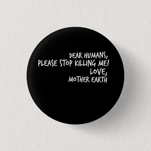 Erdtagesökologe-Öko-Geschenk Button (Vorderseite)