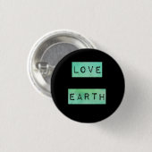 Erdtagesökologe-Öko-Geschenk Button (Vorne & Hinten)