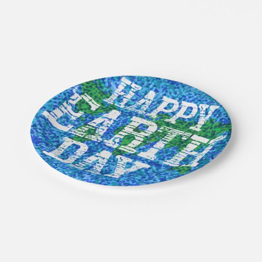 Erdtagespapier-Teller Pappteller (Schrägansicht)