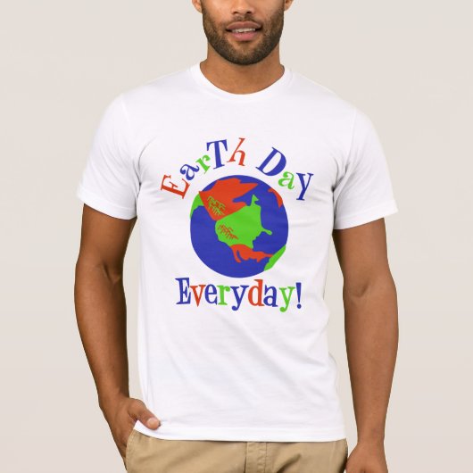 Erdtagestäglicher T - Shirt (Vorderseite)