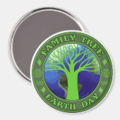 Erdtagsfamilie Magnet (Vorderseite/Rückseite)