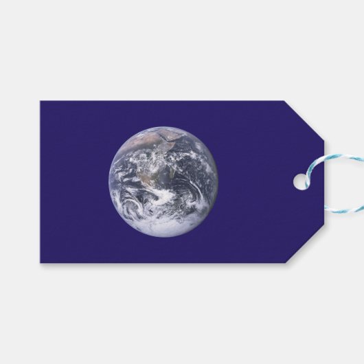 Erdtagsflagge Geschenkanhänger (Vorderseite (Horizontal))