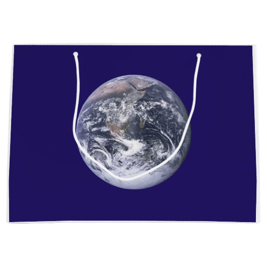 Erdtagsflagge Große Geschenktüte (Vorderseite)