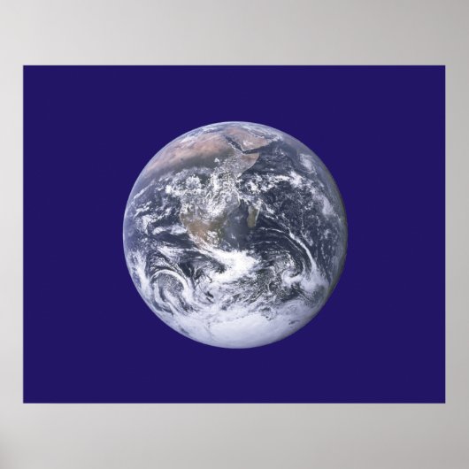 Erdtagsflagge Poster (Vorne)