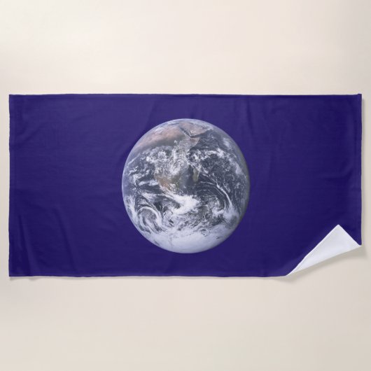 Erdtagsflagge Strandtuch (Vorderseite)