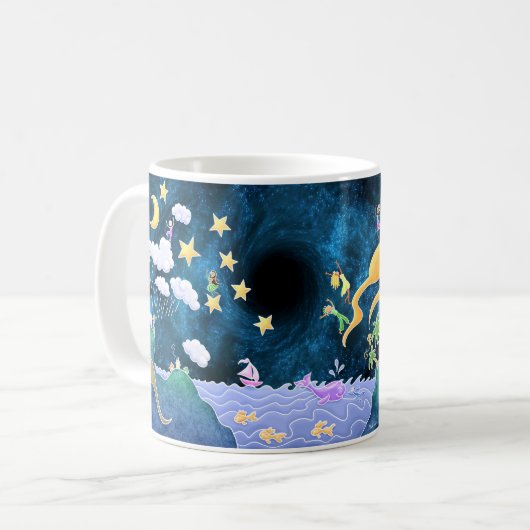 ErdTasse - Regenbogenwald Kaffeetasse (Vorderseite Links)