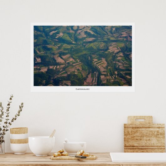 Erdthographie 11 poster (Küche)