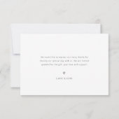 Erdton Farben Hochzeit danke Ihnen Foto-Karte (Rückseite)