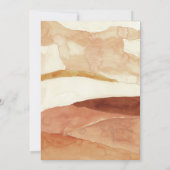 Erdton Gender Neutral Baby Brunch Einladung (Rückseite)