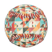 Erdton Geometrisches Muster Baseball (Vorderseite)