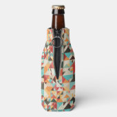 Erdton Geometrisches Muster Flaschenkühler (Flasche Rückseite)