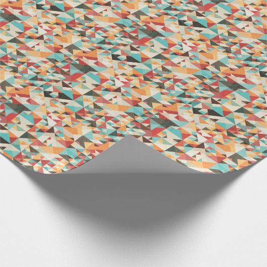 Erdton Geometrisches Muster Geschenkpapier (Ecke)