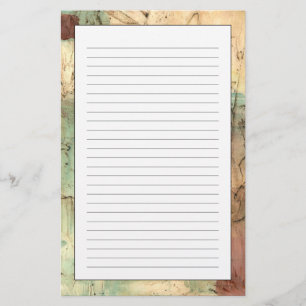 Erdton-Malerei mit gebrochener Oberfläche Briefpapier