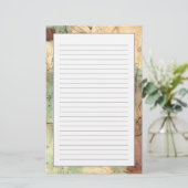 Erdton-Malerei mit gebrochener Oberfläche Briefpapier (Stehend Vorderseite)