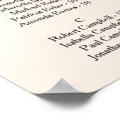 Erdton Moderne Hochzeitskarte Poster (Ecke)