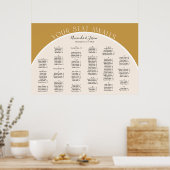 Erdton Moderne Hochzeitskarte Poster (Küche)