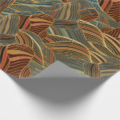 Erdtöne, Abstrakte Berge Geschenkpapier (Ecke)