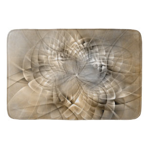 Erdtöne Abstrakte Moderne Fractal-Kunst-Textur Badematte