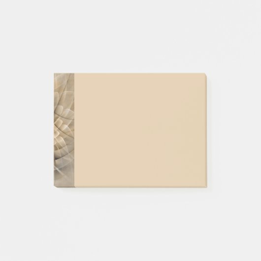 Erdtöne Abstrakte Moderne Fractal-Kunst-Textur Post-it Klebezettel (Vorderseite)