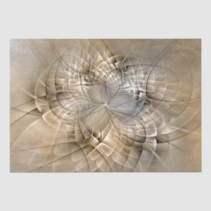 Erdtöne Abstrakte Moderne Fractal-Kunst-Textur Seidenpapier