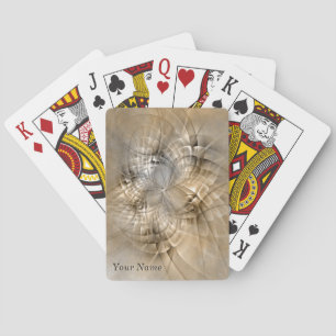 Erdtöne Abstrakte Moderne Fraktal Kunst Name Spielkarten