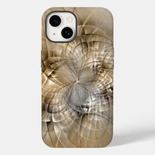 Erdtöne Abstrakte Moderne Fraktal-Kunst-Textur Case-Mate iPhone 14 Hülle