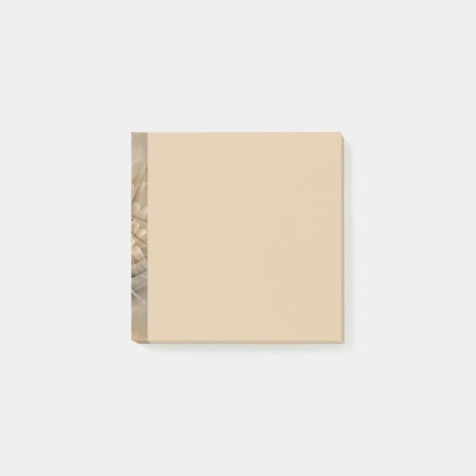 Erdtöne Abstrakte Moderne Fraktal-Kunst-Textur Post-it Klebezettel (Vorderseite)