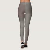 Erdtöne abstrakte Quadrate Leggings (Rückseite)