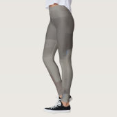 Erdtöne abstrakte Quadrate Leggings (Links)